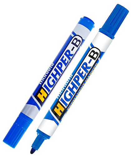 Маркер перманентный HIGHPER-B, синий, 2.0 мм, MonAmi