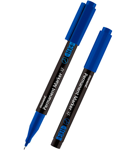 Маркер перманентный XF, синий, 0.5 мм, MonAmi