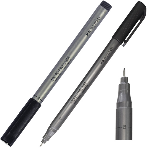 Ручка капиллярная (линер), 0.2 мм, SKETCHER MICRO FINELINER, M&G