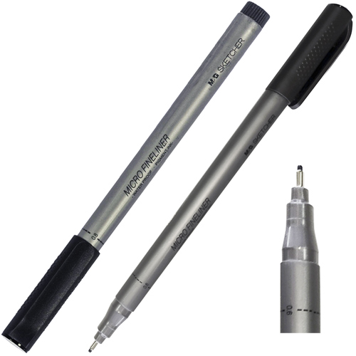 Ручка капиллярная (линер), 0.6 мм, SKETCHER MICRO FINELINER, M&G