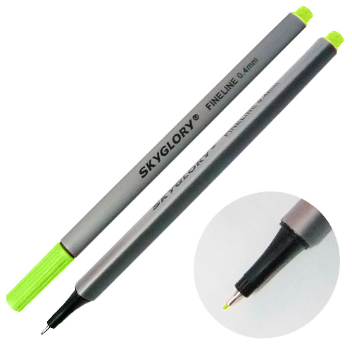 Ручка капиллярная (линер), 0.4 мм, фисташковая, SkyGlory