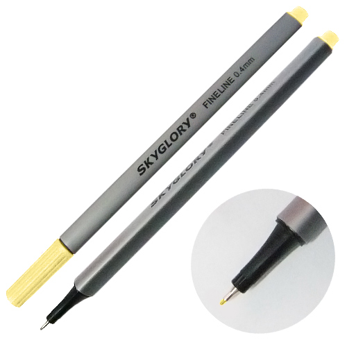 Ручка капиллярная (линер), 0.4 мм, песочная, SkyGlory