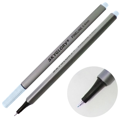 Ручка капиллярная (линер), 0.4 мм, сизая, SkyGlory