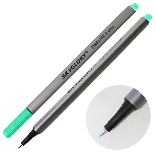 Ручка капиллярная (линер), 0.4 мм, весенняя зелень, SkyGlory