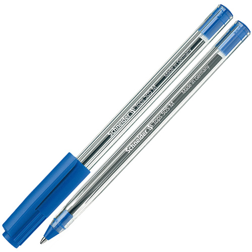 Ручка шариковая, синий стержень, 0.5 мм, Tops 505 M, Schneider