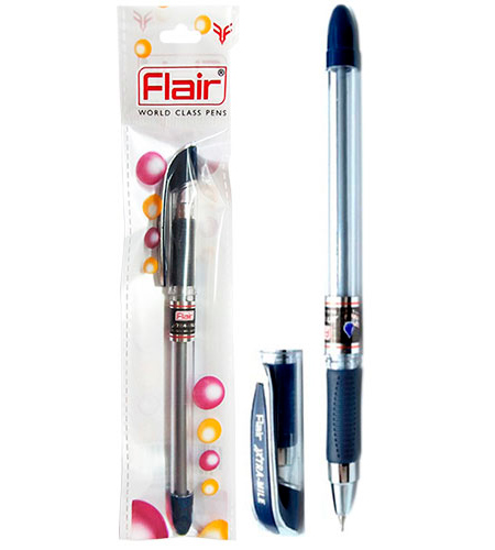 Ручка шариковая, синий стержень, 0.7 мм, в блистере, XTRA-MILE, Flair