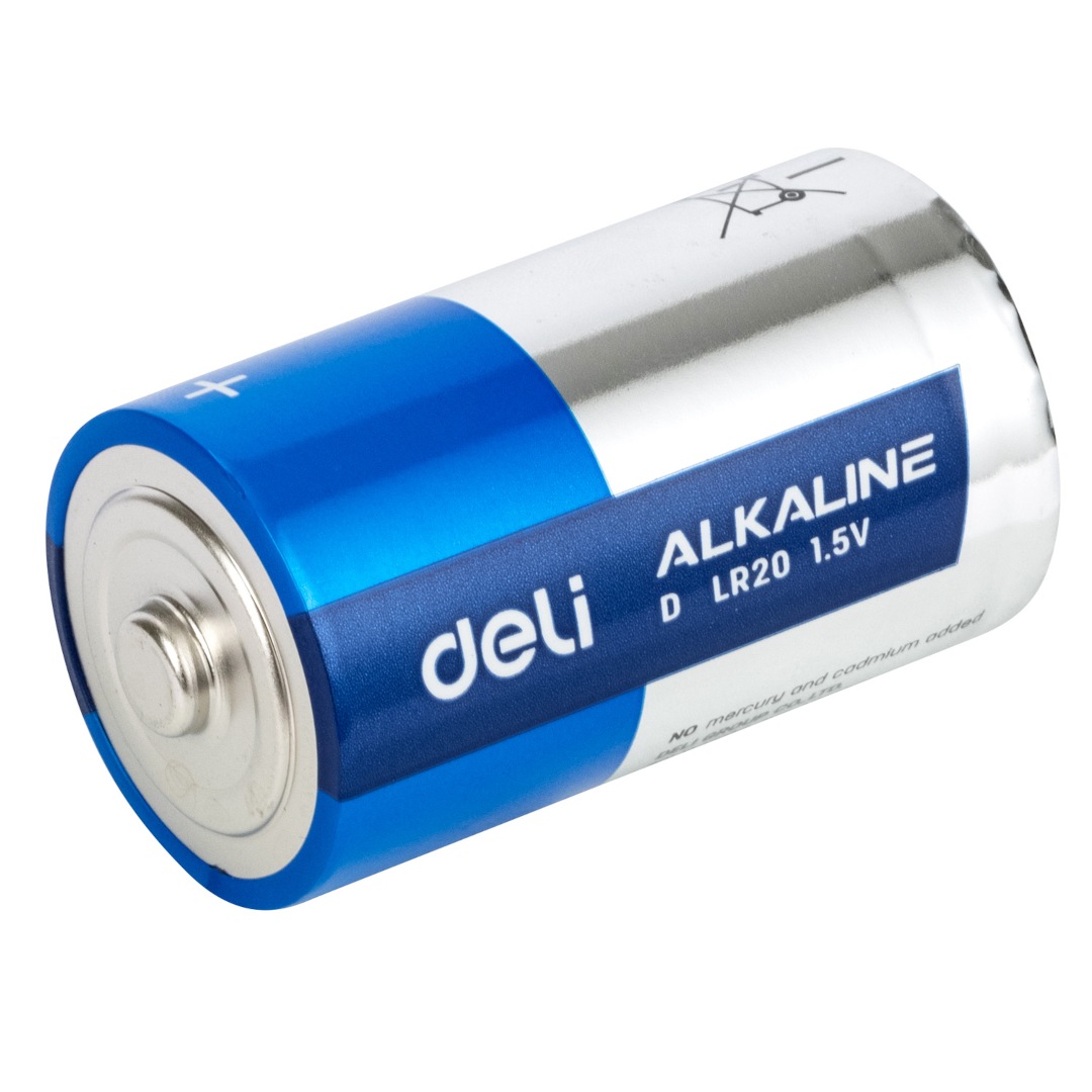 Батарейка LR20 Alkaline, Deli, 2 шт в блистере (арт. 82910) - купить оптом  и в розницу в магазинах M4 с доставкой по Беларуси