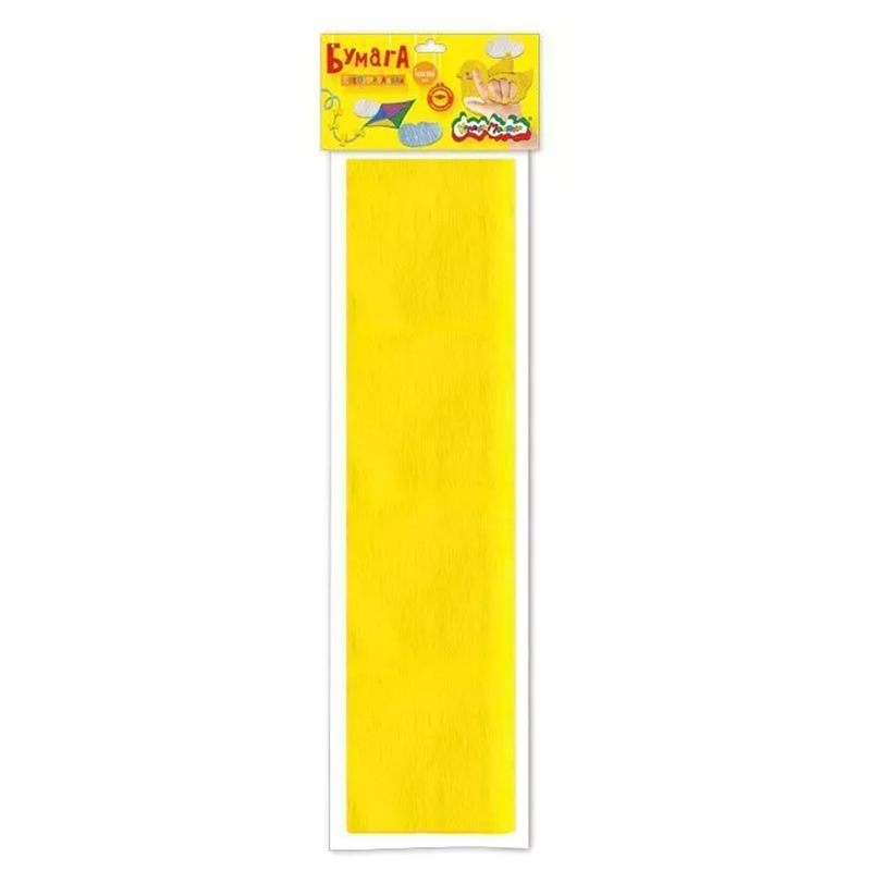Бумага креповая 50x2.5, желтая
